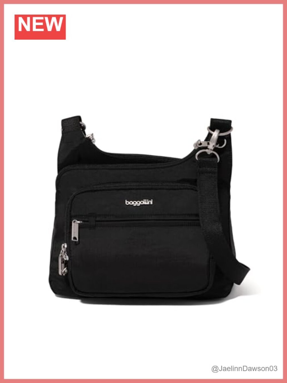 Anti-theft Crossbody Bag RFID Blocking Locking Zippers Cut-Resistant Nylon